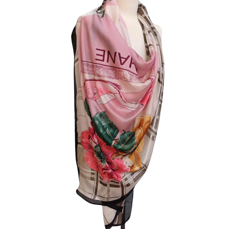 Szal z jedwabiu naturalnego