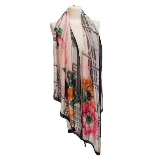 Szal z jedwabiu naturalnego