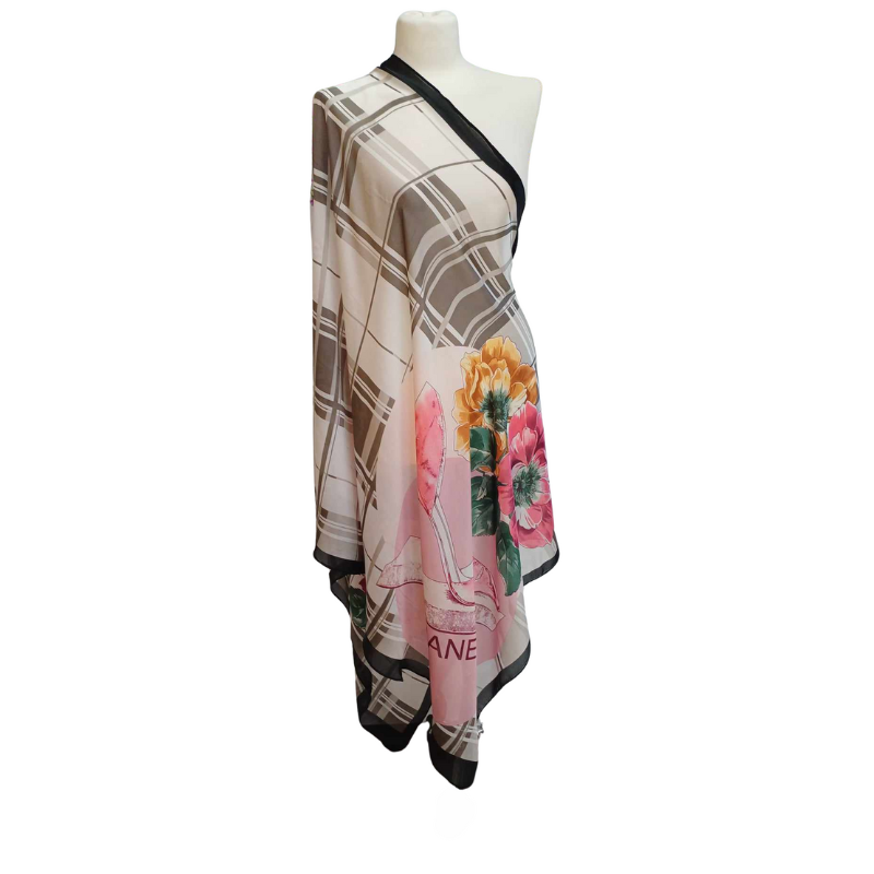 Szal z jedwabiu naturalnego