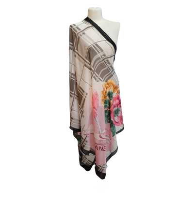 Szal z jedwabiu naturalnego