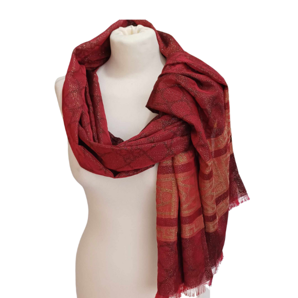 Szal z jedwabiu naturalnego Banarasi