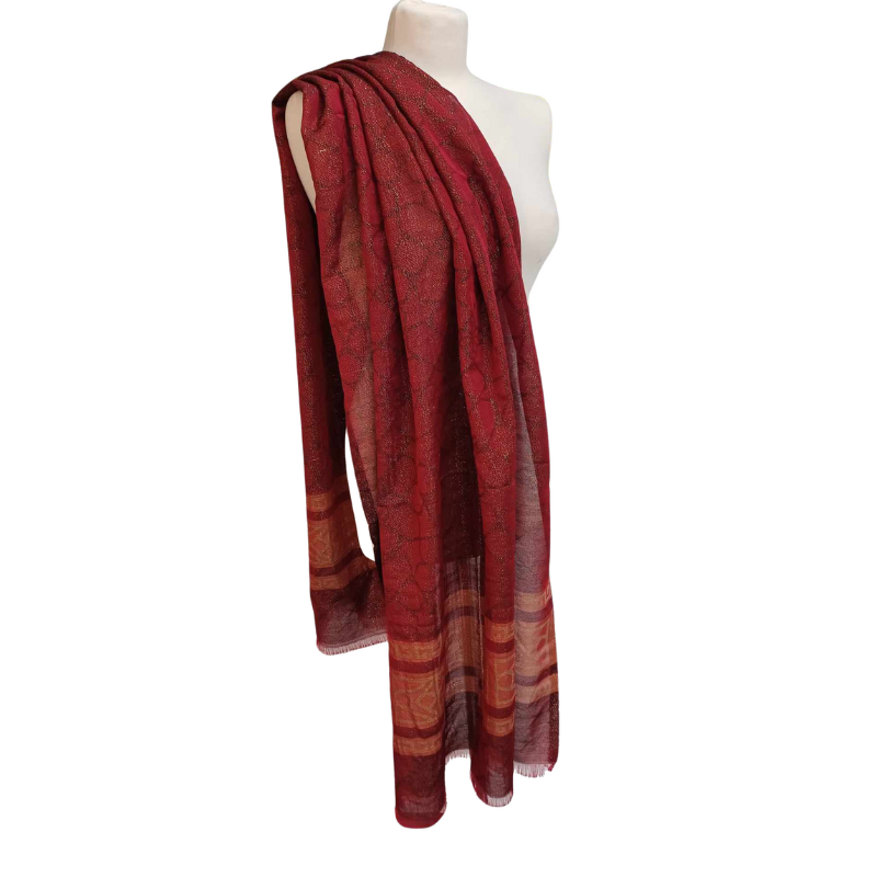 Szal z jedwabiu naturalnego Banarasi