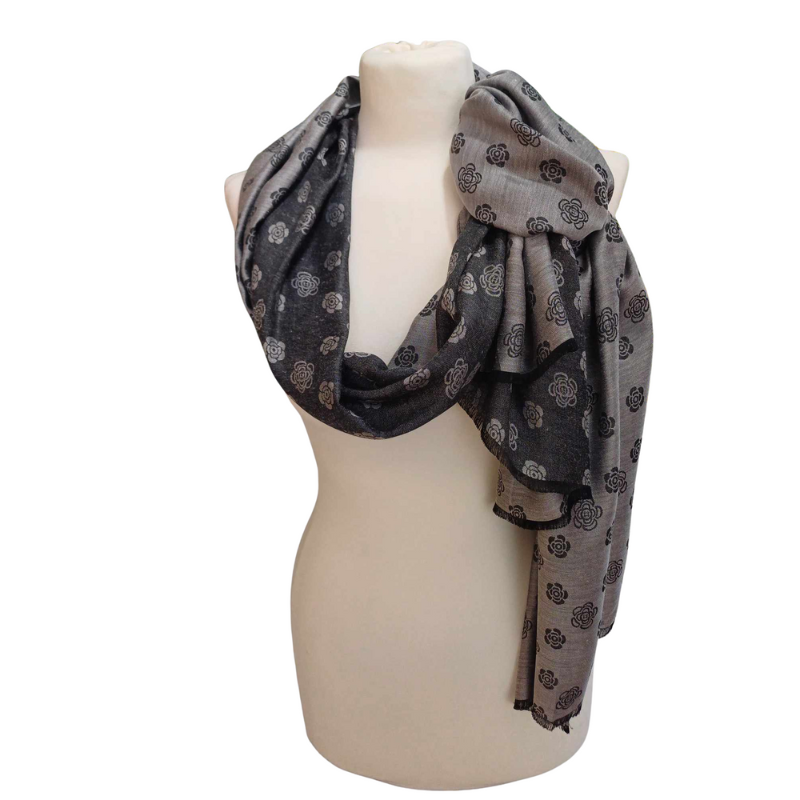 Szal jedwabny Shemaroo - DWUSTRONNY