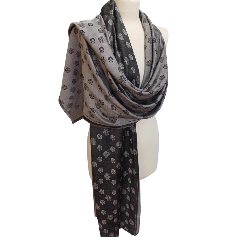 Szal jedwabny Shemaroo - DWUSTRONNY