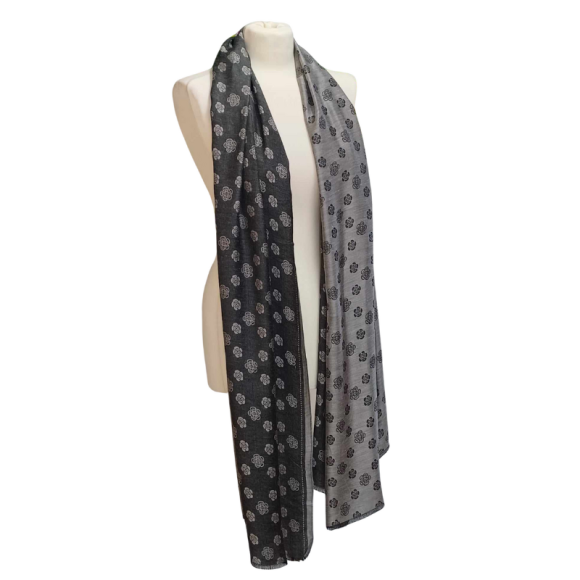 Szal jedwabny Shemaroo - DWUSTRONNY