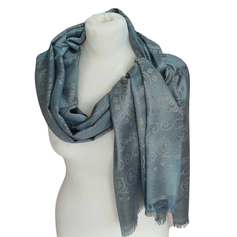 Szal z jedwabiu naturalnego Banarasi