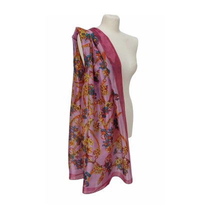 SZAL -  JEDWAB NATURALNY      Z     JEDWABNYM POLIESTREM