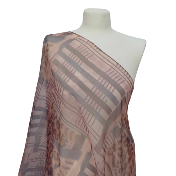 Szal z szyfonu jedwabnego