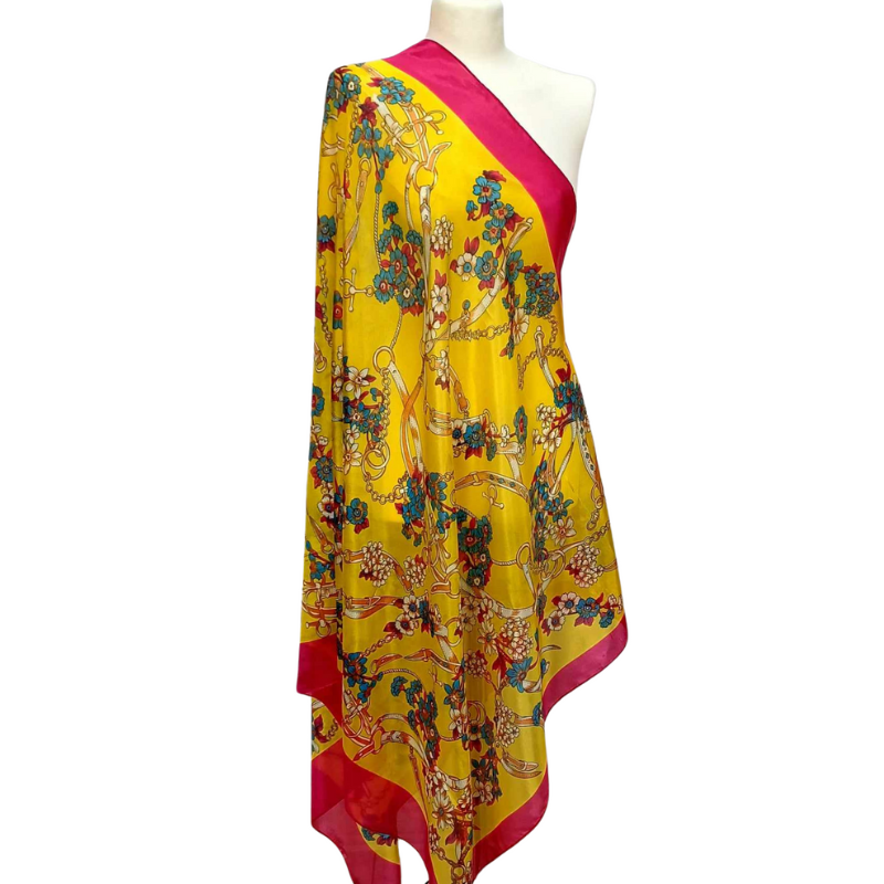 SZAL -  Jedwab naturalny z jedwabnym poliestrem