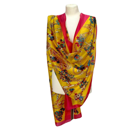 SZAL -  Jedwab naturalny z jedwabnym poliestrem