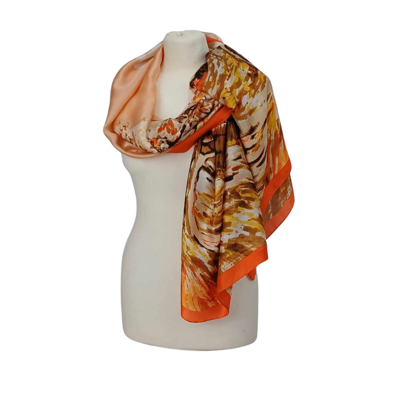 SZAL -  Jedwab naturalny z jedwabnym poliestrem