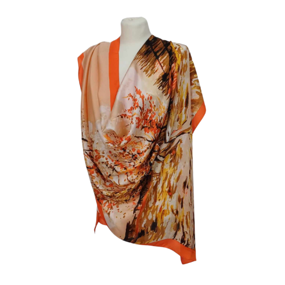 SZAL -  Jedwab naturalny z jedwabnym poliestrem