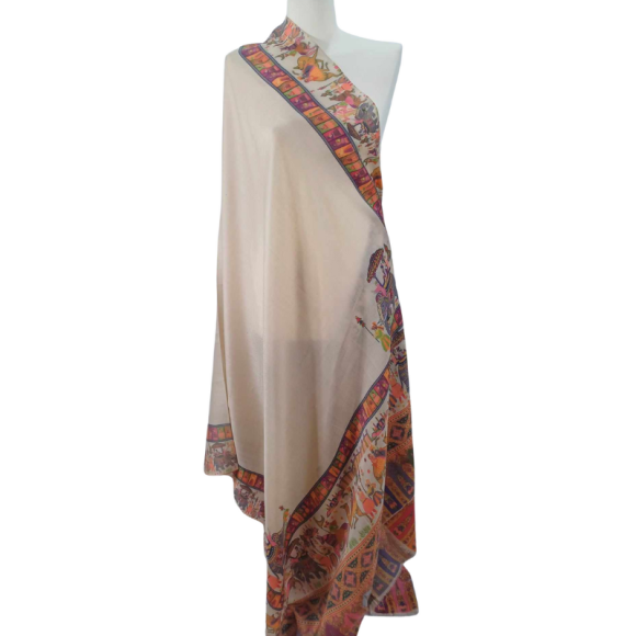 SZAL Z  PASHMINY   KALAMKARI