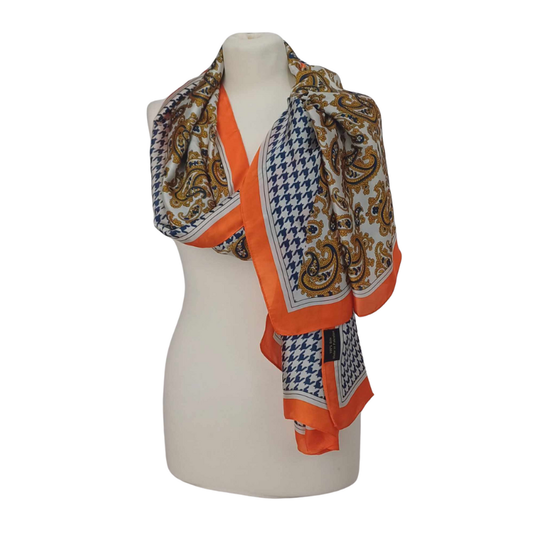 SZAL -  Jedwab naturalny z jedwabnym poliestrem