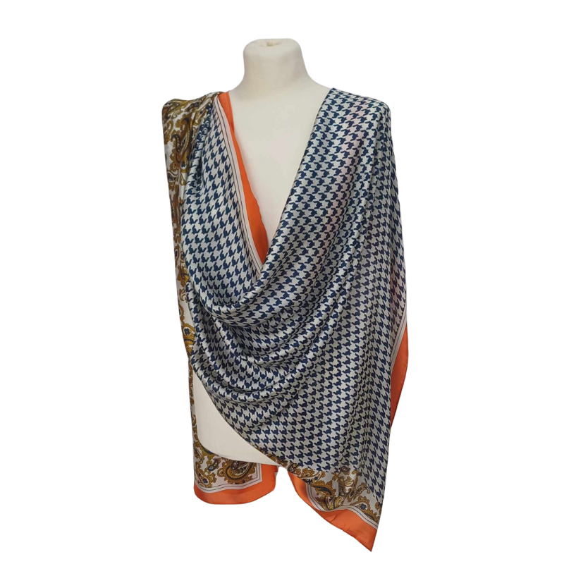 SZAL -  Jedwab naturalny z jedwabnym poliestrem