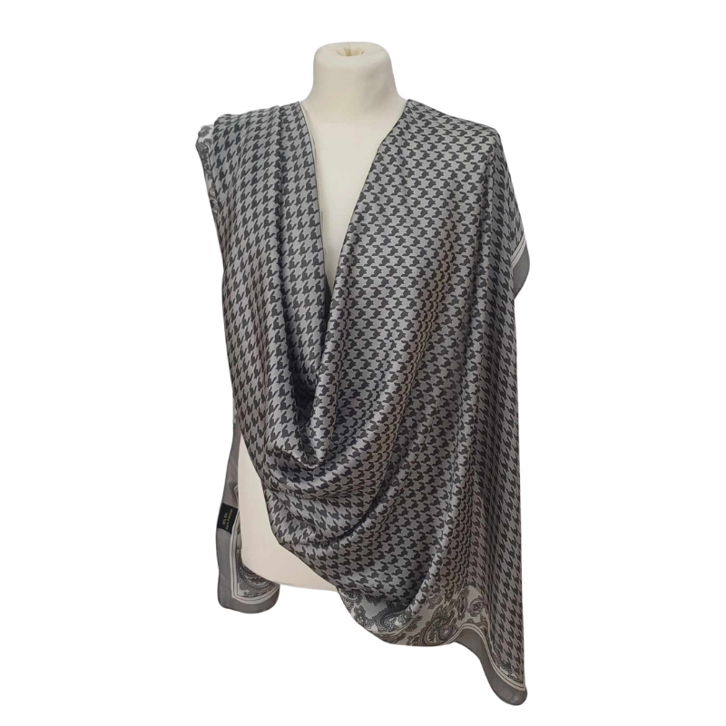 SZAL -  Jedwab naturalny z jedwabnym poliestrem