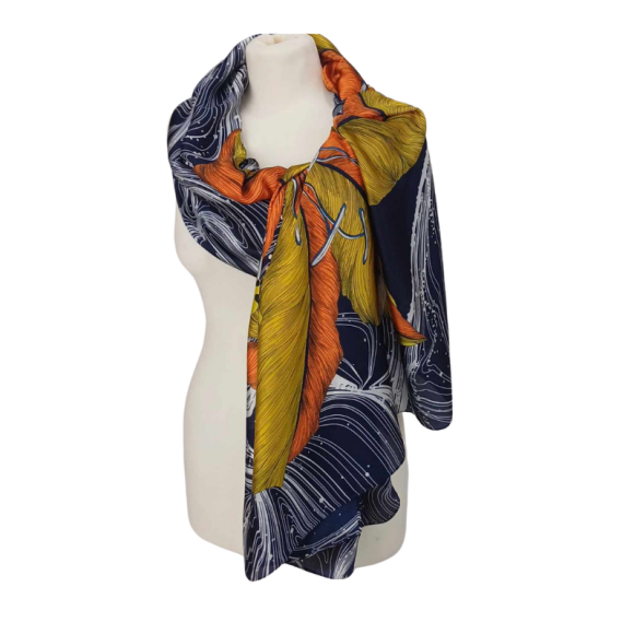 SZAL -  Jedwab naturalny z jedwabnym poliestrem