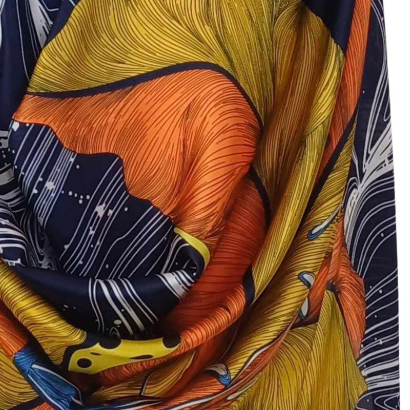 SZAL -  Jedwab naturalny z jedwabnym poliestrem