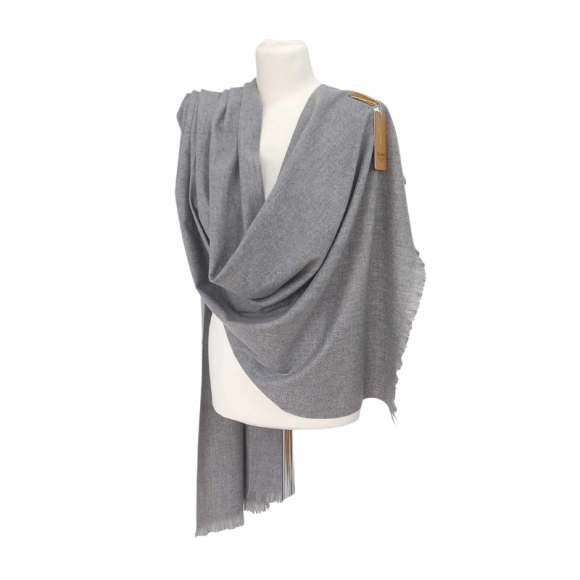 Szal wełniany z runa Kozy Changthangi