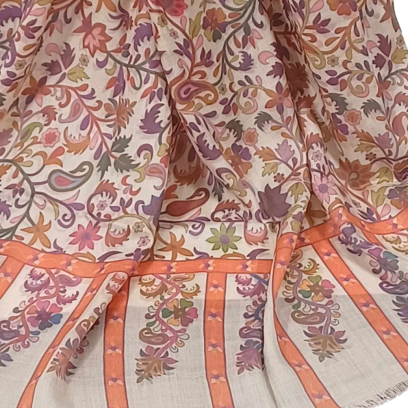 SZAL  - 100%  Kaszmir / Paszhmina  -  KALAMKARI