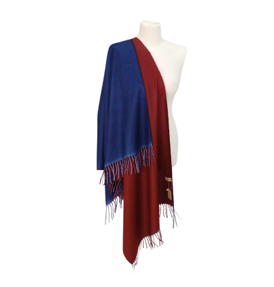 Szal wełniany z runa Kozy Changthangi