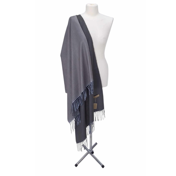 Szal wełniany z runa Kozy Changthangi