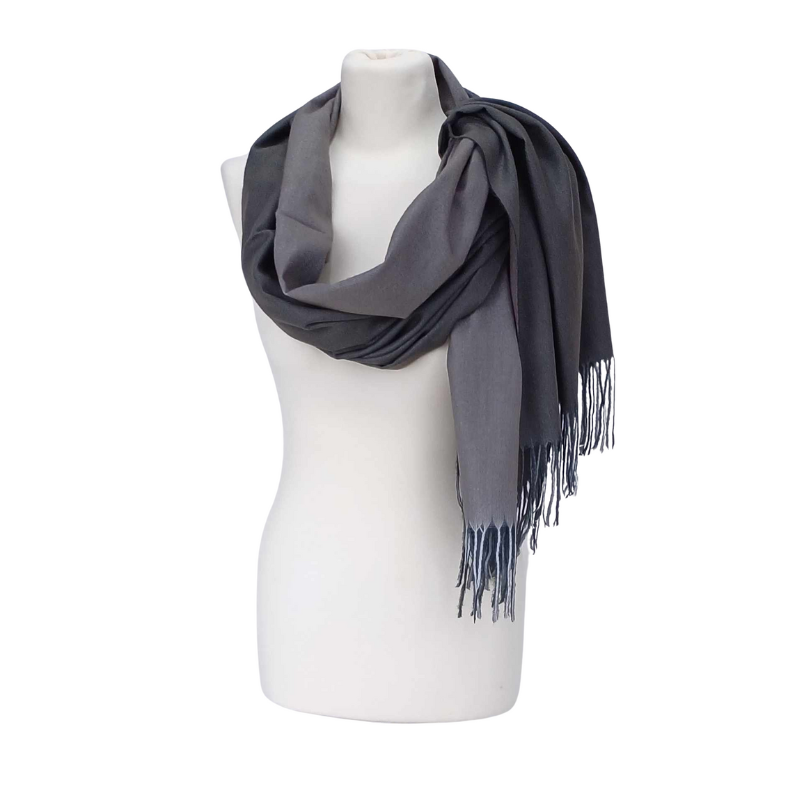 Szal wełniany z runa Kozy Changthangi