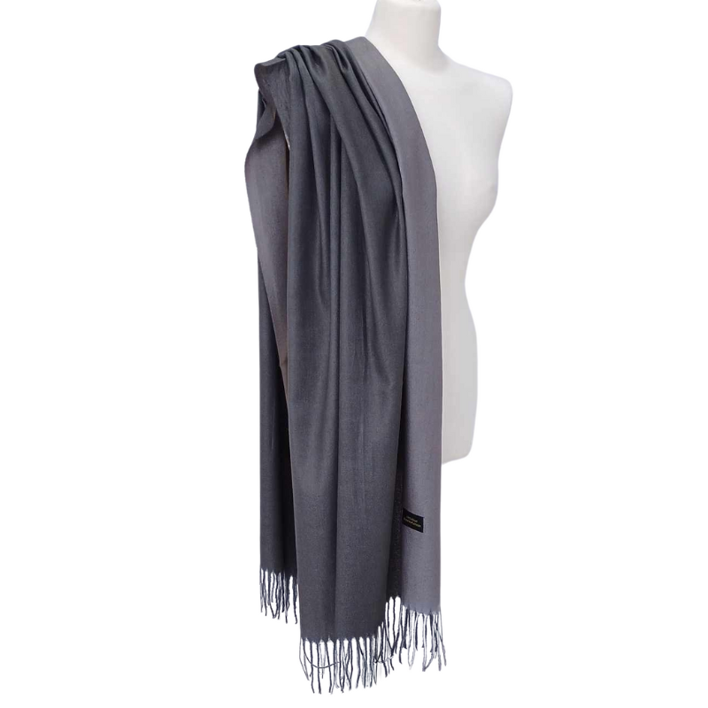 Szal wełniany z runa Kozy Changthangi