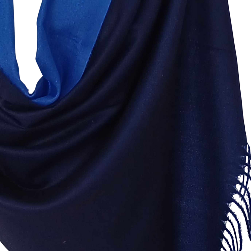 Szal wełniany z runa Kozy Changthangi