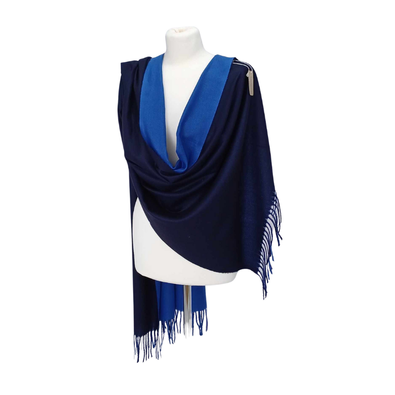 Szal wełniany z runa Kozy Changthangi