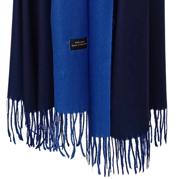 Szal wełniany z runa Kozy Changthangi