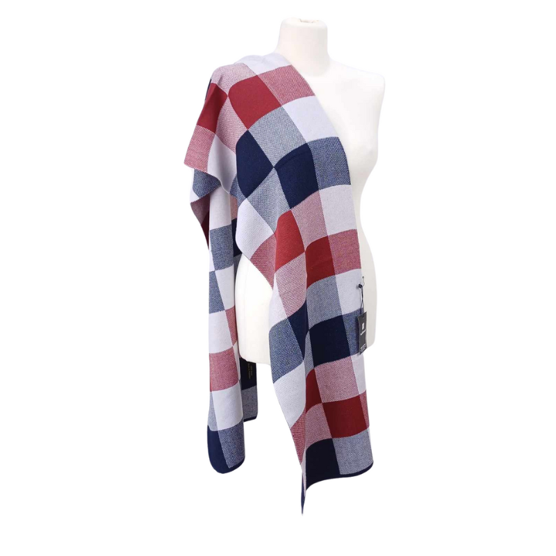 Szal z wełny jagnięcej  z dodatkiem lycry