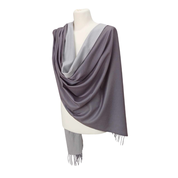 Szal wełniany z runa Kozy Changthangi