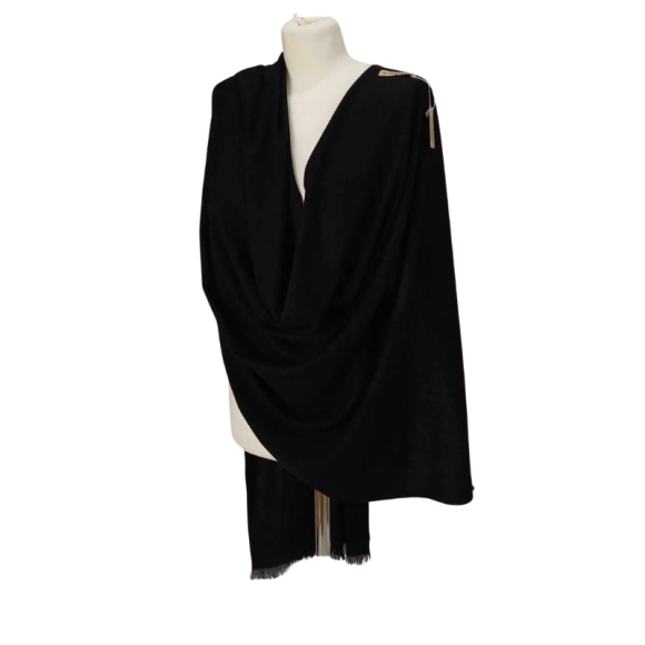 Szal wełniany z runa Kozy Changthangi