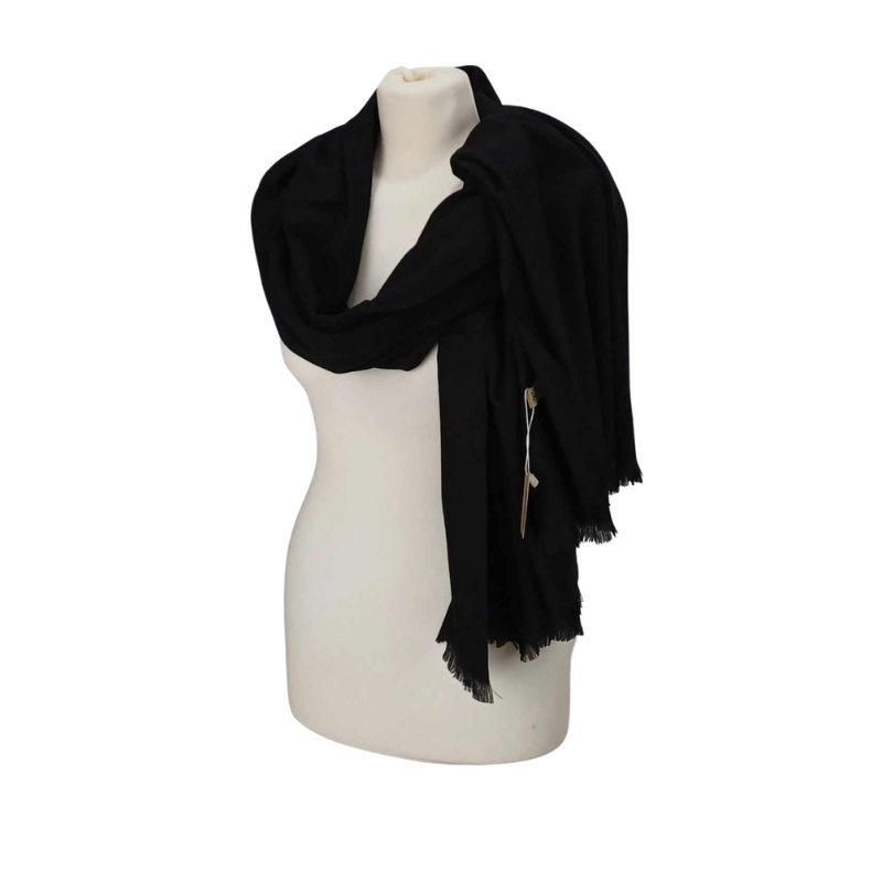 Szal wełniany z runa Kozy Changthangi