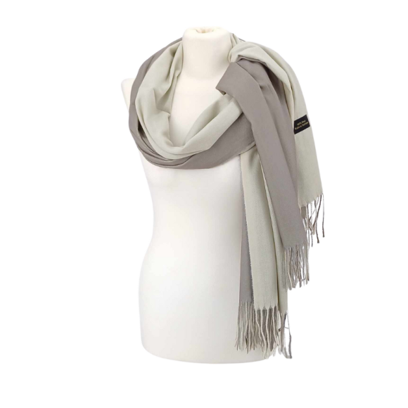 Szal wełniany z runa Kozy Changthangi