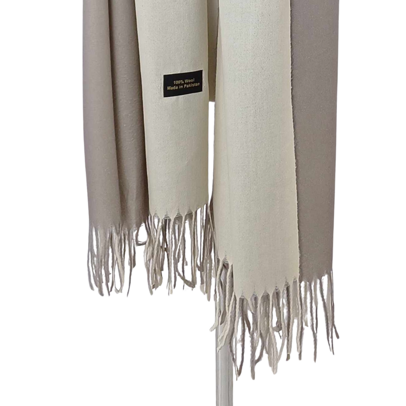 Szal wełniany z runa Kozy Changthangi