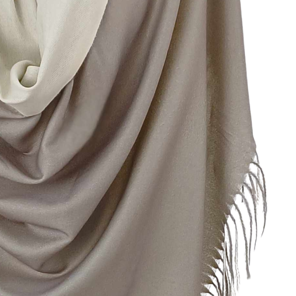 Szal wełniany z runa Kozy Changthangi