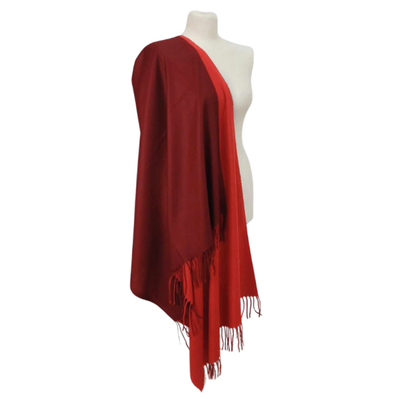 Szal wełniany z runa Kozy Changthangi