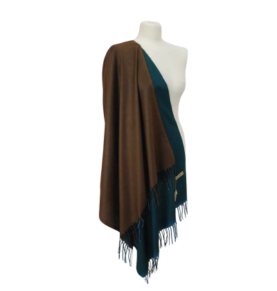 Szal wełniany z runa Kozy Changthangi