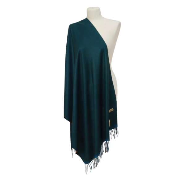 Szal wełniany z runa Kozy Changthangi