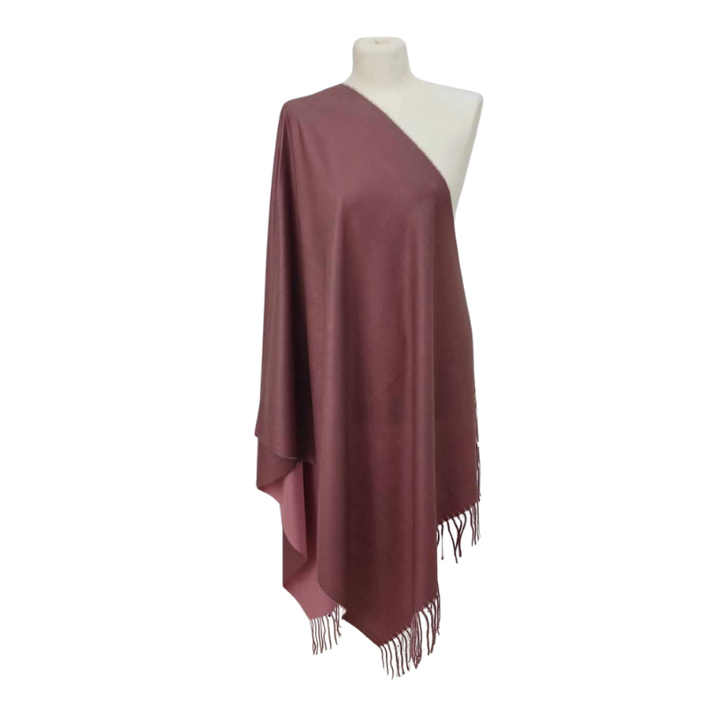 Szal wełniany z runa Kozy Changthangi