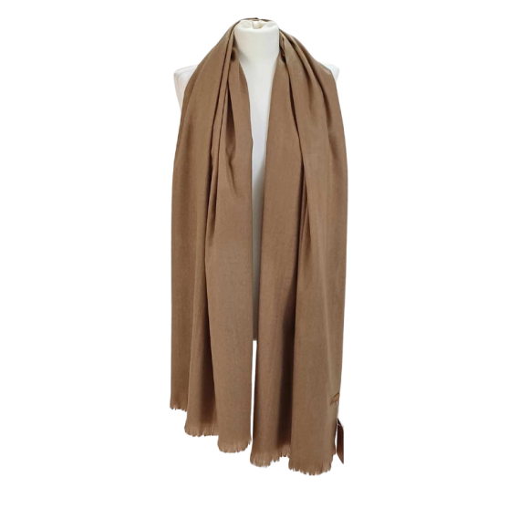 Szal wełniany z runa Kozy Changthangi