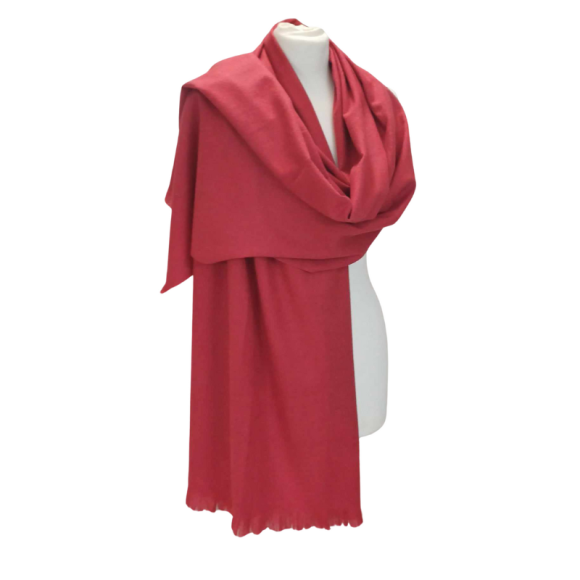 Szal wełniany z runa Kozy Changthangi