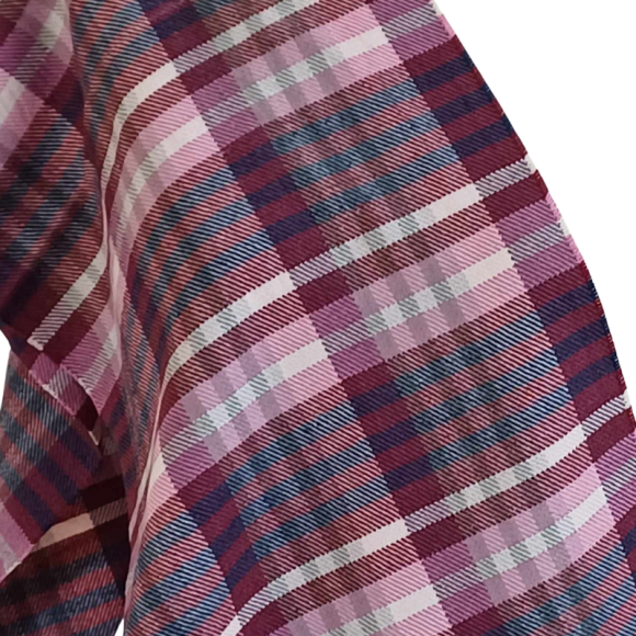 Szal z wełny jagnięcej- wzór kraty