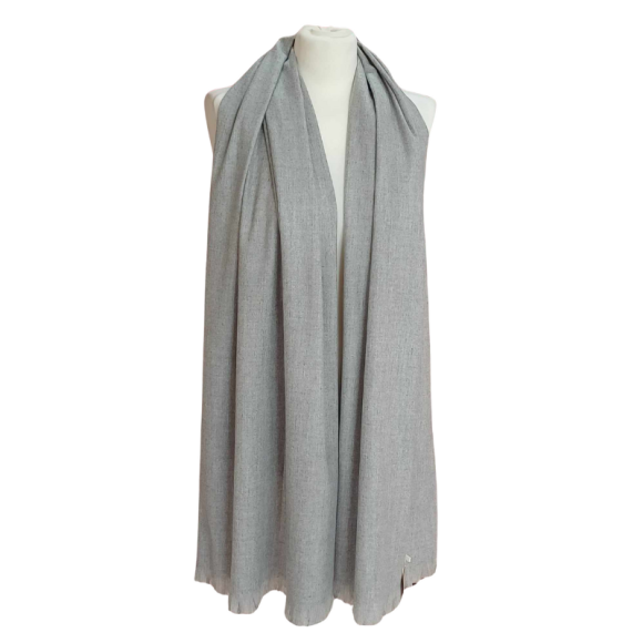 Szal wełniany z runa Kozy Changthangi