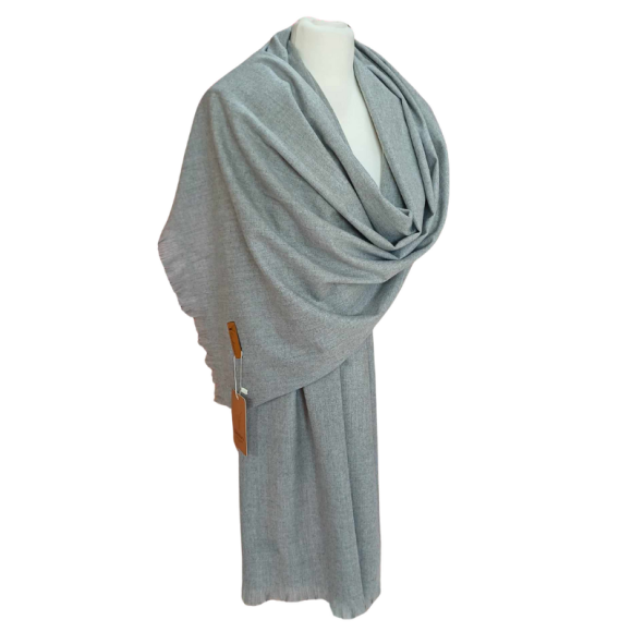 Szal wełniany z runa Kozy Changthangi