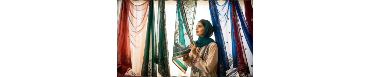 SZALE  z  jedwabnej ORGANZY